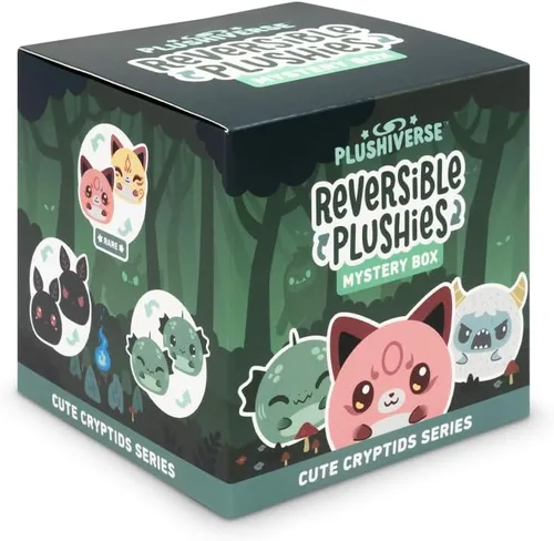 Vista 24 de TeeTurtle Godzilla - Caja ciega reversible de peluche de 3 pulgadas, lindo animal de peluche suave Kawaii