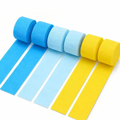 Vista 10 de AimtoHome Crepe Paper Streamers Jungle Themed Party Decor 6 Rolls