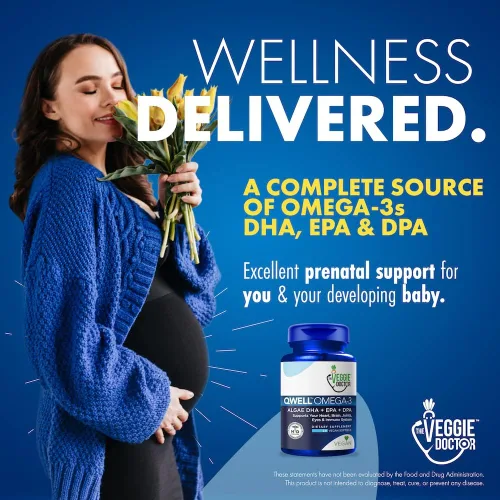 Vista 5 de Suplemento de Omega 3 vegano – Omega 3 de algas con DHA EPA DPA – Cápsulas veganas de algas – Alternativa al aceite de pescado – Fórmula de aceite