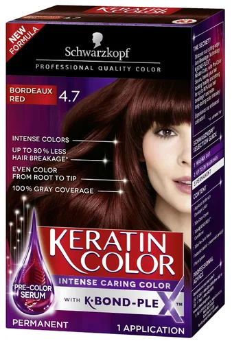 Vista 13 de Schwarzkopf Keratin Color - Crema permanente para el cabello, 4.5 castaño dorado medio