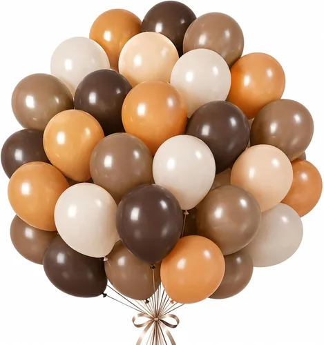 Vista 29 de Globos Negros y Naranjas de 12 Pulgadas, Globos de Confeti Negro Naranja Plateado, Globos de Halloween Trick or Treat para Niños y Hombres