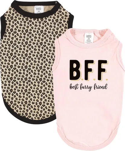 Vista 16 de Luvable Friends Camisetas de algodón para perros y gatos, 2 unidades, camuflaje plátano, talla XS