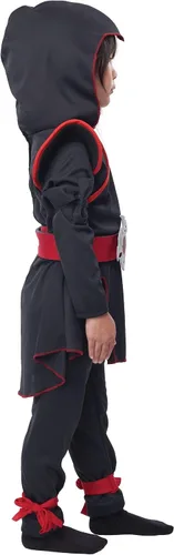 Vista 3 de Disfraz de niña Lil Ninja para niña Negro