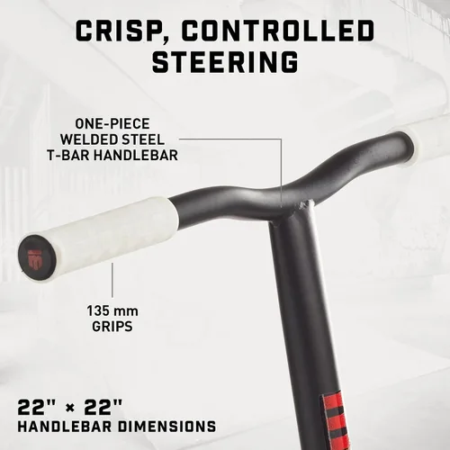 Vista 5 de Mongoose Rise - Patín scooter de estilo libre para trucos y acrobacias, para niños, jóvenes, adultos, hombres y mujeres a partir de 8 años, cubierta