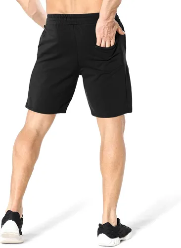 Vista 6 de ZENWILL Pantalones cortos de gimnasio para hombre, pantalones cortos de entrenamiento atléticos para fisicoculturismo con bolsillos