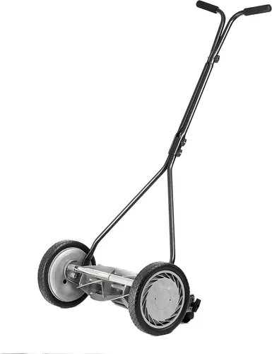 Vista 53 de American Lawn Mower Company 1204-14 Cortacésped de carrete de empuje de 4 hojas de 14 pulgadas, color rojo
