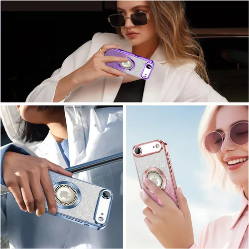 Vista 29 de Misscase Funda magnética con purpurina para iPhone 11 compatible con MagSafe, protección completa, delgada, a prueba de golpes, antiarañazos