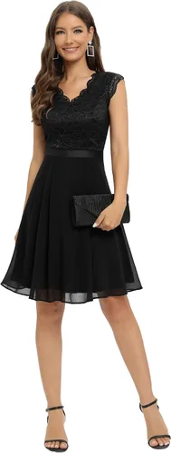 Vista 63 de Dressystar - Vestido de dama de honor, sin mangas, con cuello en V, para fiesta de boda
