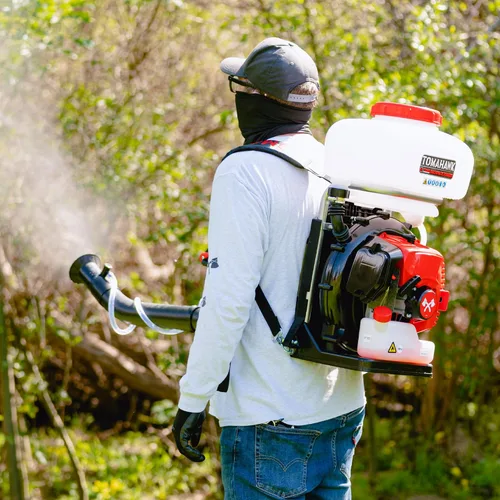 Vista 3 de Tomahawk Power 3HP Mochila Mosquito Fogger Soplador de hojas 3.7 galones Tanque de jardín Pulverizador (Turbo Fogger + Boquilla ULV)