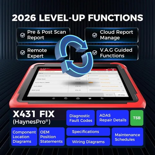 Vista 8 de Launch X431 V Lenovo tableta 8.0". Herramienta de diagnóstico de sistema completo con función de código clave