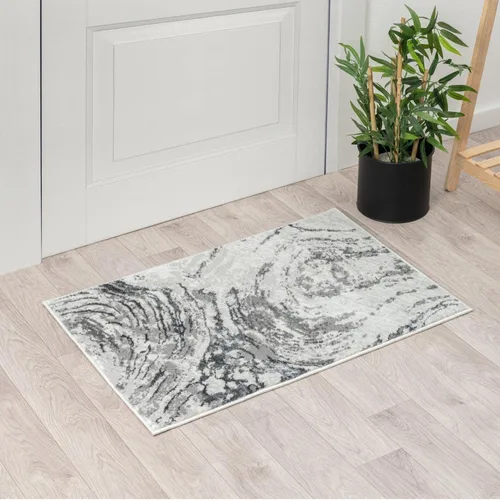 Vista 15 de LUXE WEAVERS Alfombra de área azul 2x3 con remolino de mármol