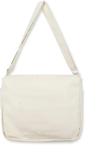 Vista 2 de Bolsa de mensajero de lona, bolsa cruzada de hombro, diseño simple, gruesa y resistente