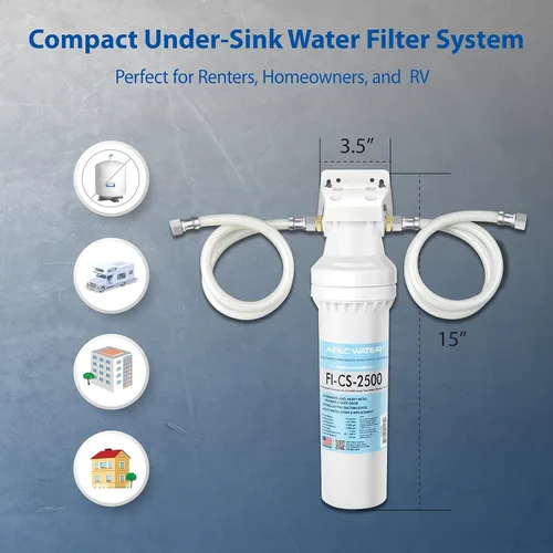 Vista 7 de Sistema de Filtración de Agua de Extraordinaria Capacidad para Debajo del Fregadero APEC - Filtro de Calidad Premium Fabricado en EE. UU. (CS-2500)