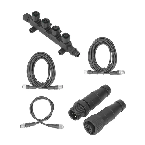 Vista 9 de Fydun Marine NMEA 2000 Kit de arranque Conector de cable Terminación Combinación ABS a prueba de herrumbre Universal NMEA Network Starter Kit