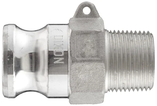 Vista 2 de Dixon Aluminum enchufe macho NPT por ajustador A380 tipo F global, 1