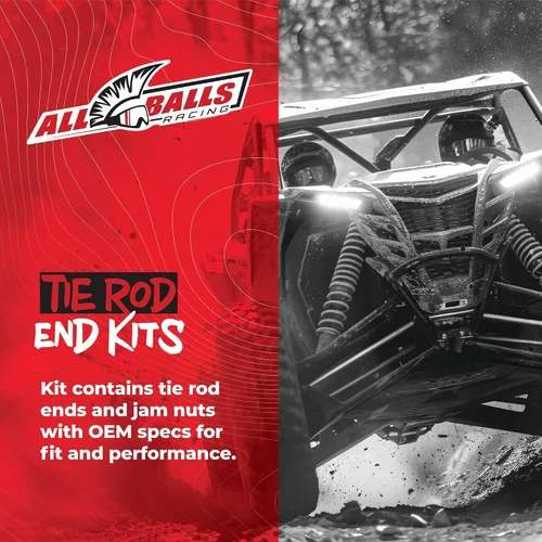 Vista 4 de All Balls Racing Kit de extremo de barra de acoplamiento compatible con/repuesto para - Outer Only Can-Am Outlander 1000 Efi 6X6 15, 51-1034