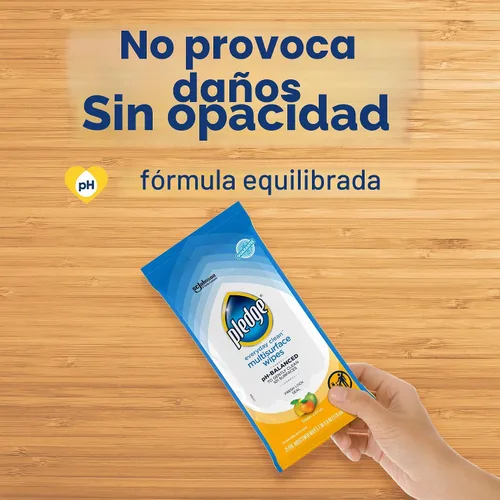 Vista 5 de Pledge Toallitas de limpieza multisuperficie equilibradas con pH