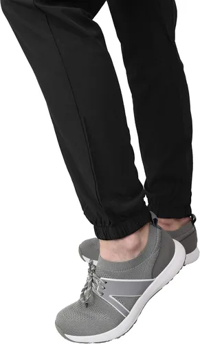 Vista 6 de Green Town Women's Jogger Scrub Set Medical Nursing GT 4FLEX Top and Pant Solid Colors and Prints