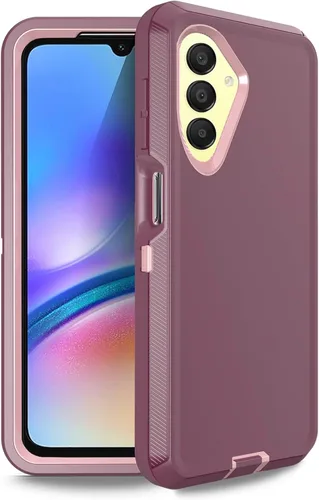 Vista 7 de Funda para Samsung Galaxy A17 5G, resistente a prueba de golpes, a prueba de polvo, 3 en 1, funda protectora resistente para Galaxy A17 5G (negro)