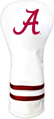 Vista 35 de Team Golf NCAA Funda para Cabeza de Palo de Golf Fairway Vintage Blanca, Diseño que se Ajusta a la Forma, Diseño Retro