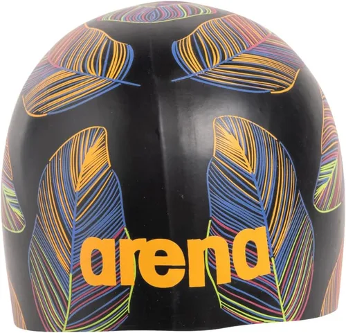 Vista 6 de Arena Gorra de natación unisex de silicona moldeada Poolish para adultos para entrenamiento intensivo y natación, ajuste elástico cómodo, talla única