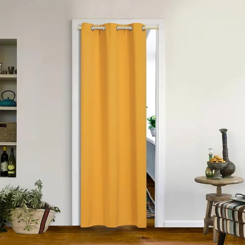 Vista 63 de MYSKY HOME Cortinas Aqua para Armario para Entrada Cortina Opaca para Puerta para Sala de Estar Cortina Oscurecedora de Habitación con Ojales