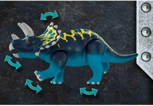 Vista 5 de Playmobil Dino Rise Triceratops: Batalla por las piedras legendarias
