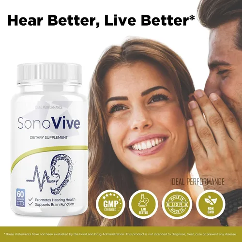 Vista 6 de IDEAL PERFORMANCE (3 unidades) Sonovive Cápsulas Píldoras para la audición Sonovive Suplemento para la audición (180 cápsulas)