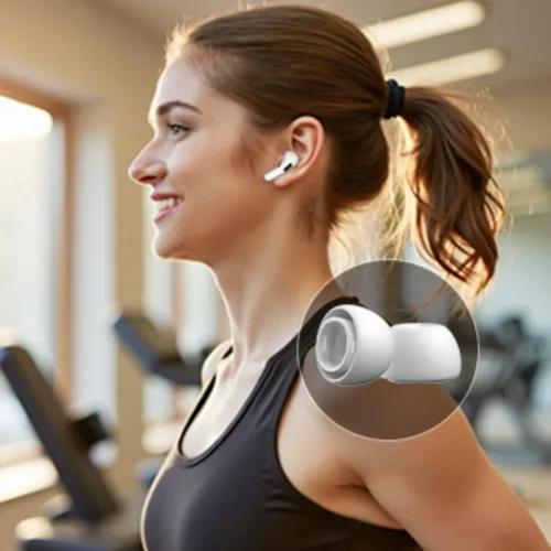 Vista 6 de [12 piezas S/M/L] Serizalela - Almohadillas de repuesto para AirPods Pro/AirPods Pro 2 de silicona con caja de almacenamiento portátil