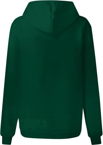 Vista 4 de Sudaderas con capucha con cremallera de un cuarto para mujer, sudaderas de gran tamaño con bolsillo para otoño e invierno