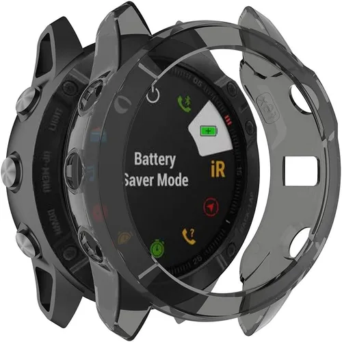 Vista 5 de RuenTech Funda compatible con Garmin Fenix 6X/6X Pro/Fenix 6X Sapphire Case Protector TPU Funda protectora Marco para Fenix 6X Smart Watch
