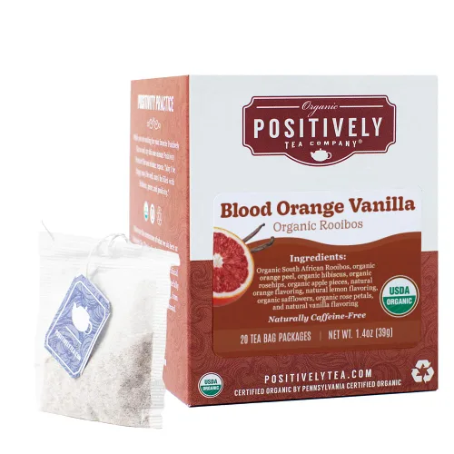 Vista 131 de Bolsas de hojas sueltas para té. Orgánicas por USDA. Positively Tea LLC.