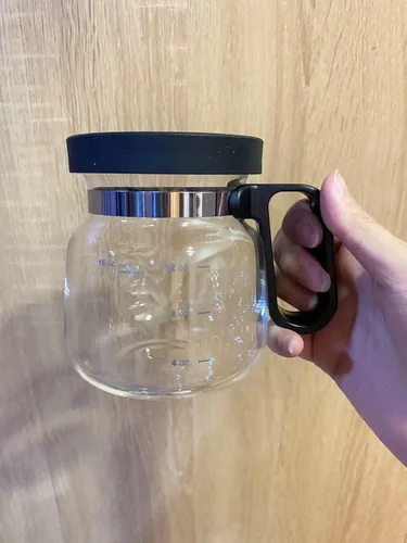 Vista 4 de EXIGENT Jarra de Café de Vidrio Taza de Té Taza de Recolección 16 Oz Onzas (Jarra de Café)