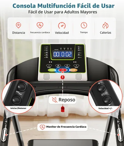 Vista 8 de CIIHI Walking Treadmill for Seniors - Foldable Treadmill for Home