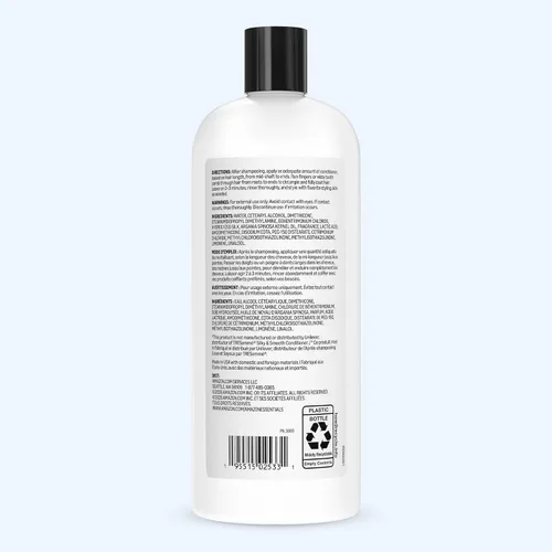Vista 7 de Acondicionador suave y sedoso Amazon Basics para cabello seco o dañado, 28 fl oz