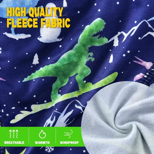 Vista 6 de Dinosaurs - Pasamontañas para niños, resistente al viento, calentador de cuello para niños y niñas