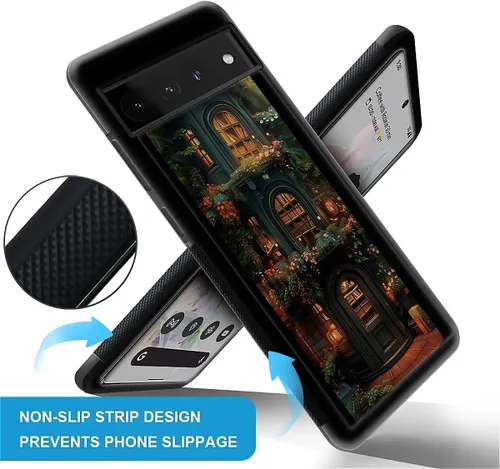 Vista 171 de Compatible con Google Pixel 4A 5G Mobile Case Creative Acrylic Panel trasero Silicona Protección Grip especialmente diseñado para Google Pixel 4A 5G