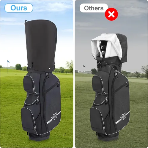 Vista 6 de Funda impermeable para bolsa de golf, cubierta de lluvia para bolsa de golf, cubierta de lluvia para bolsa de golf, se adapta a casi todas