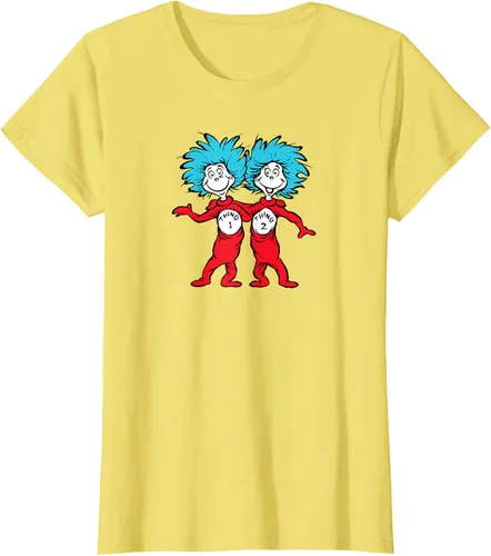 Vista 44 de Dr. Seuss Thing 1 Thing 2 Buddies - Camiseta Negro