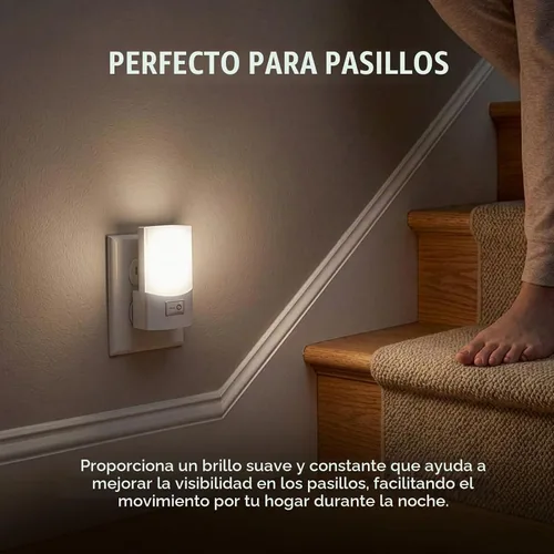 Vista 4 de Stanley CF2-LED 32251 Luz nocturna LED enchufable con interruptor de encendido/apagado