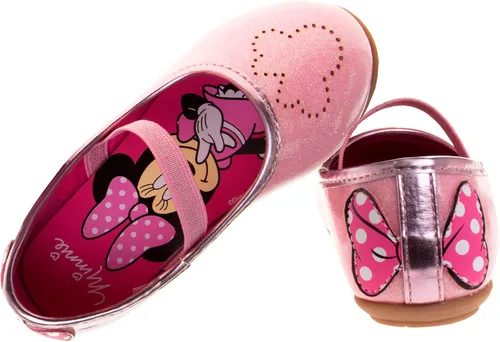 Vista 2 de Disney Frozen Elsa Minnie Mouse - Zapatos planos Mary Jane para niñas disfraz de princesa de personaje de gelatina para niños ballet bailarina