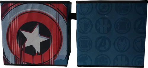 Vista 2 de Idea Nuova Marvel Avengers - Juego de 2 cubos de almacenamiento duraderos con asas