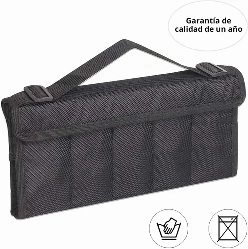 Vista 4 de Estuche de exhibición de cuchillos para 10 cuchillos de bolsillo, organizador de almacenamiento de cuchillos plegable, bolsa de colección