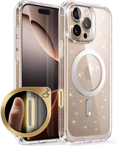 Vista 10 de SUPCASE Funda para iPhone 13 Pro (Unicorn Beetle Mag), [Compatible con MagSafe] [Protección de Grado Militar] Funda Protectora Delgada Transparente