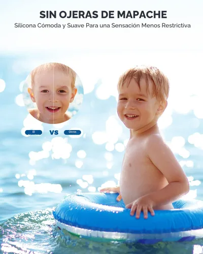 Vista 3 de OMID Kids Swim Goggles, P2mini Polarized Swimming Goggles Comfortable for Age 6-14