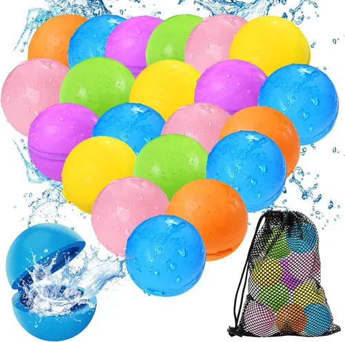 Vista 9 de SOPPYCID - Globos de bomba de agua reutilizables, juguete de verano, juguete de agua para niños y niñas, juguetes de piscina y playa para niños de 3