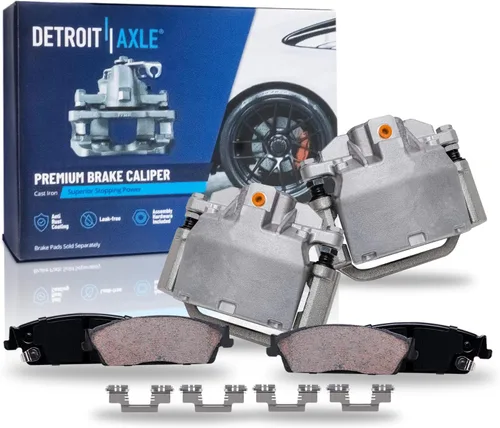 Vista 56 de Detroit Axle - Pastillas de Freno Traseras de Cerámica Izquierda Reemplazo de Pinza para Silverado Sierra Suburban 1500 Tahoe Yukon Escalade ESV EXT