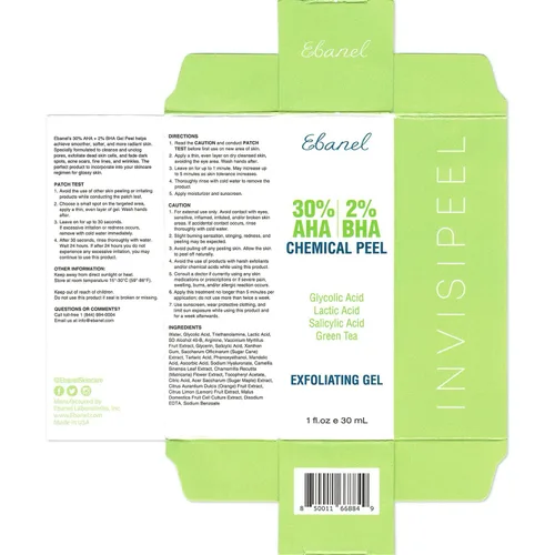 Vista 10 de Ebanel Exfoliante químico para cara, exfoliante AHA BHA, ácido glicólico, gel de pelado facial de ácido salicílico y láctico, infundido con té verde