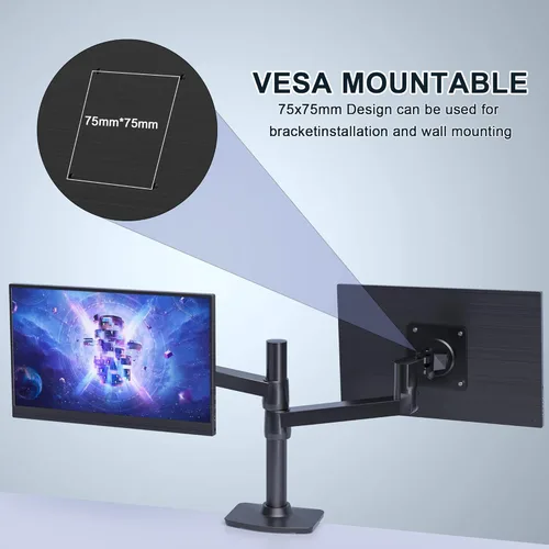 Vista 5 de ZSCMALLS Monitor portátil de 17.3 pulgadas 144Hz 1080P FHD Monitor de juegos USB-C HDMI Pantalla de computadora HDR IPS Extensor de pantalla