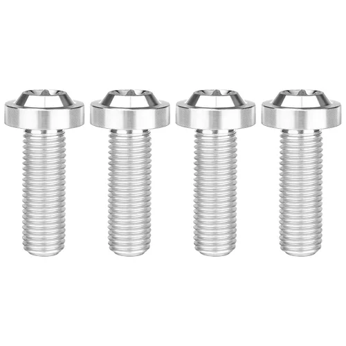 Vista 11 de Titanium M10 Torx Head Bolt (M10x10mm Pitch 1.25mm, Black) 10 15 20 25 30 35 40 45 50 55 60mm Pitch 1.25/1.5mm Screw Pack of 4